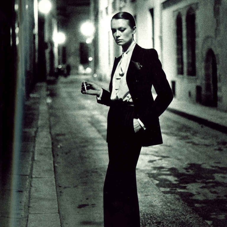 Yves Saint Laurent’s Le Smoking, one of the most famous of all women’s designs, was inspired by the men’s tuxedo. Photo: Handout