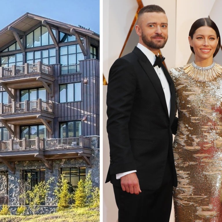 Justin Timberlake and Jessica Biel have several multi-million-dollar houses but are selling their LA mansion to find somewhere quieter and rural for their family to grow up in. Photos: @yellowstoneclub/Instagram, Reuters, realtor.com