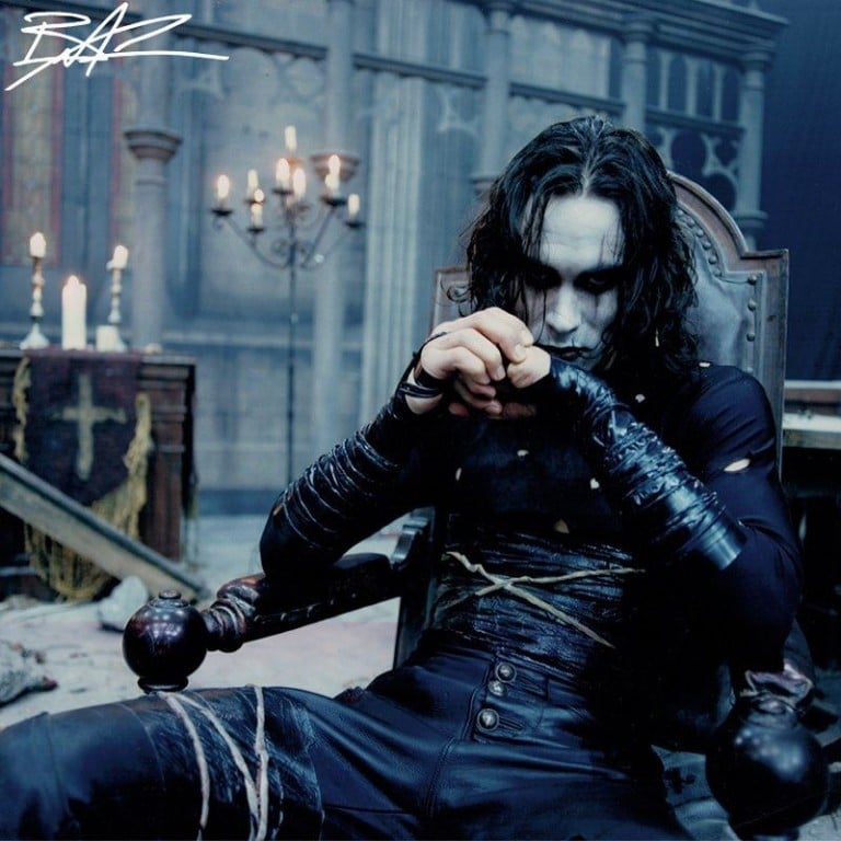 Brandon Lee in full costume for The Crow. Photo: @brandonlee/Instagram