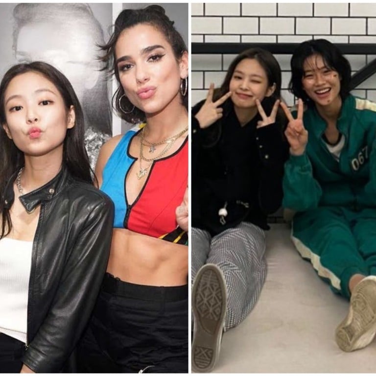 Blackpink’s Jennie’s besties: Dua Lipa, Squid Game’s Jung Ho-yeon and Ariana Grande. Photos: @dualipa, @hoooooyeony/Instagram; @arianagrande/Twitter