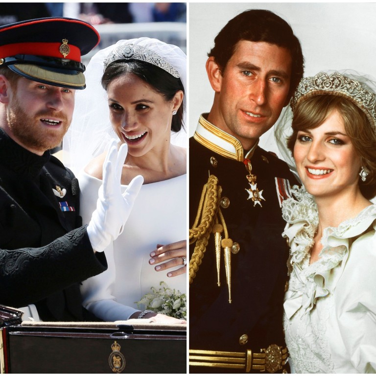 Prince Harry and Meghan Markle, Prince Charles and Princess Diana, and Prince William and Kate Middleton all broke tradition at their royal weddings. Photos: AP, National Portrait Gallery, Reuters