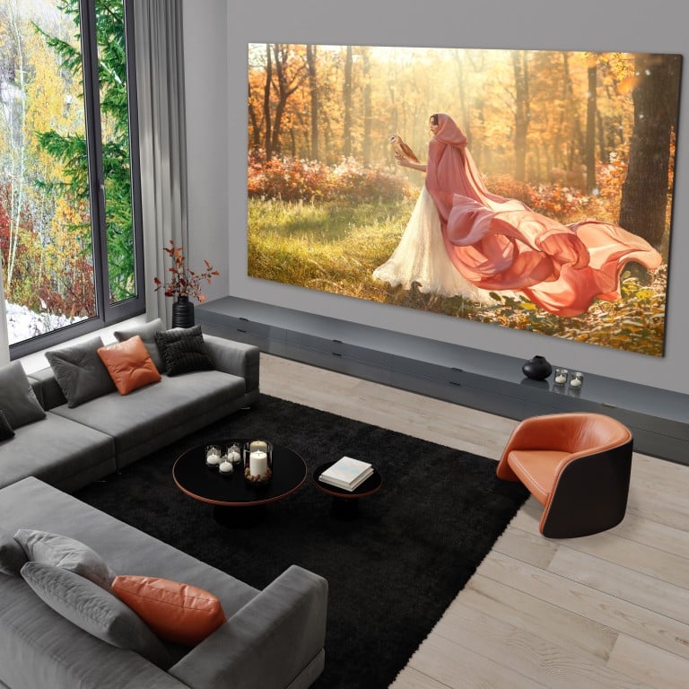 The massive LG DVLED Extreme Home Cinema Wall-sized Display is not for your average homeowner. Photo: Handout