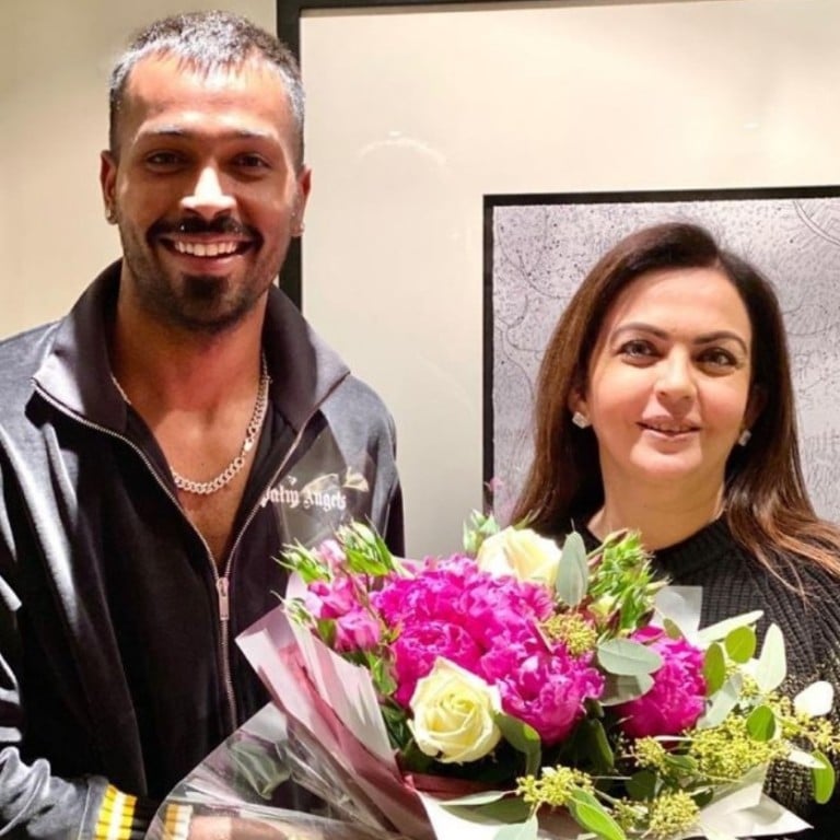 Mumbai Indians’ Hardik Pandya is more than just an employee to the Ambanis. Photos: @hardikpandya7/Twitter, @hardikpandya93/Instagram