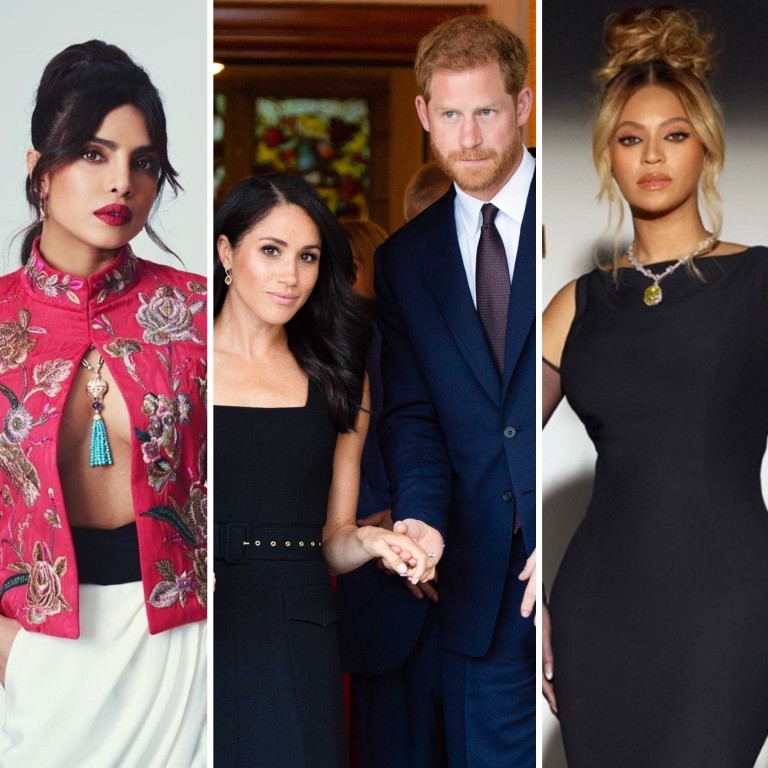 From Oprah Winfrey to David Beckham, Meghan Markle and Prince Harry certainly have no shortage of famous friends. Photos: Getty Images, @priyankachopra/Instagram, Wireimage, Tiffany & Co., DPA
