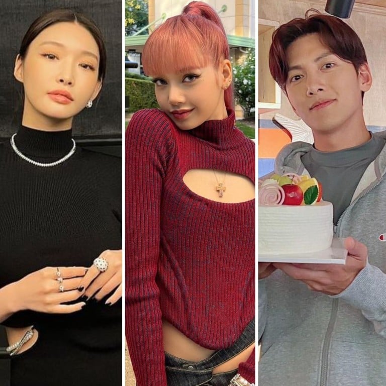 No one escapes Covid-19 it seems, not even our favourite K-celebs. Photos: @hutazone/Instagram, @chungha_official/Instagram, @lalalalisa_m/Instagram, @jichangwook/Instagram, @ahnhanihh/Instagram