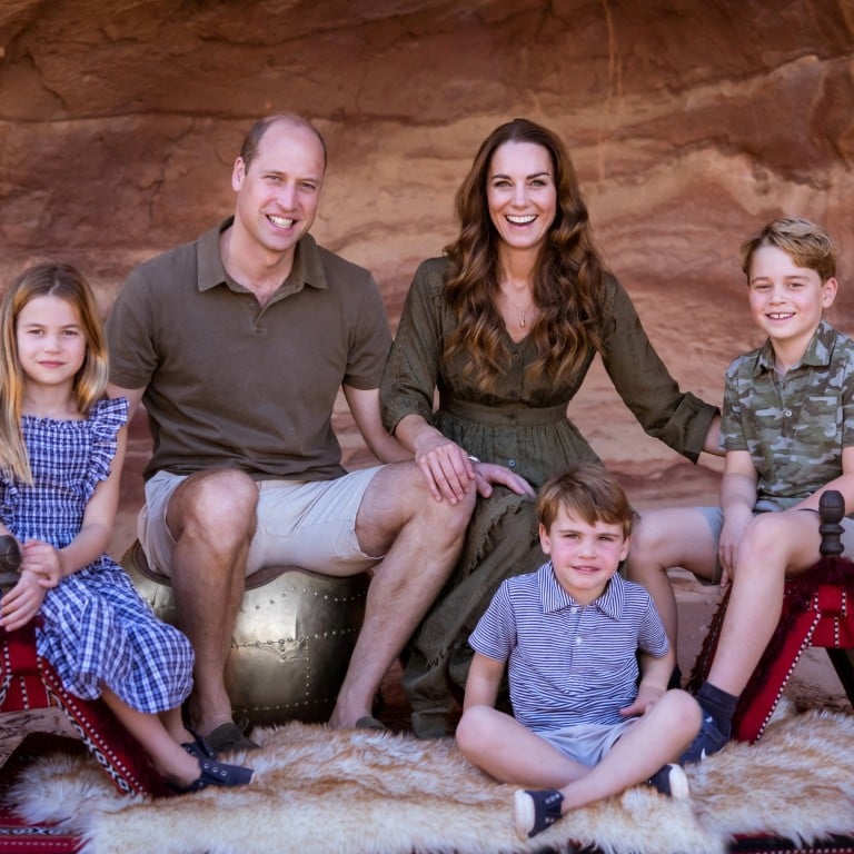 Prince William and Kate Middleton’s Christmas card with their stylish children Prince George, Princess Charlotte and Prince Louis. Photo: Reuters