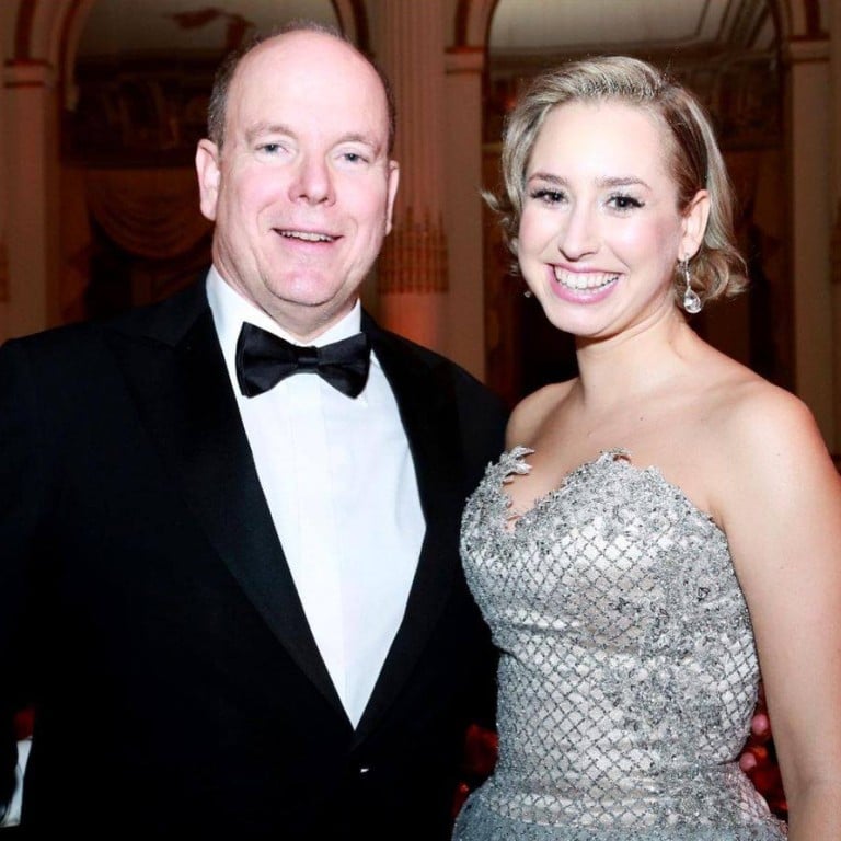 Grace Kelly’s granddaughter, Jazmin Grace Grimaldi, with her father, Prince Albert II. Photo: @jazmingrimaldi/Instagram