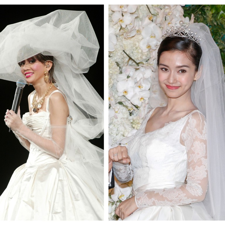 Shu Qi, Anita Mui and Angelababy wore dazzling wedding dresses. Photo: Handout, Reuters