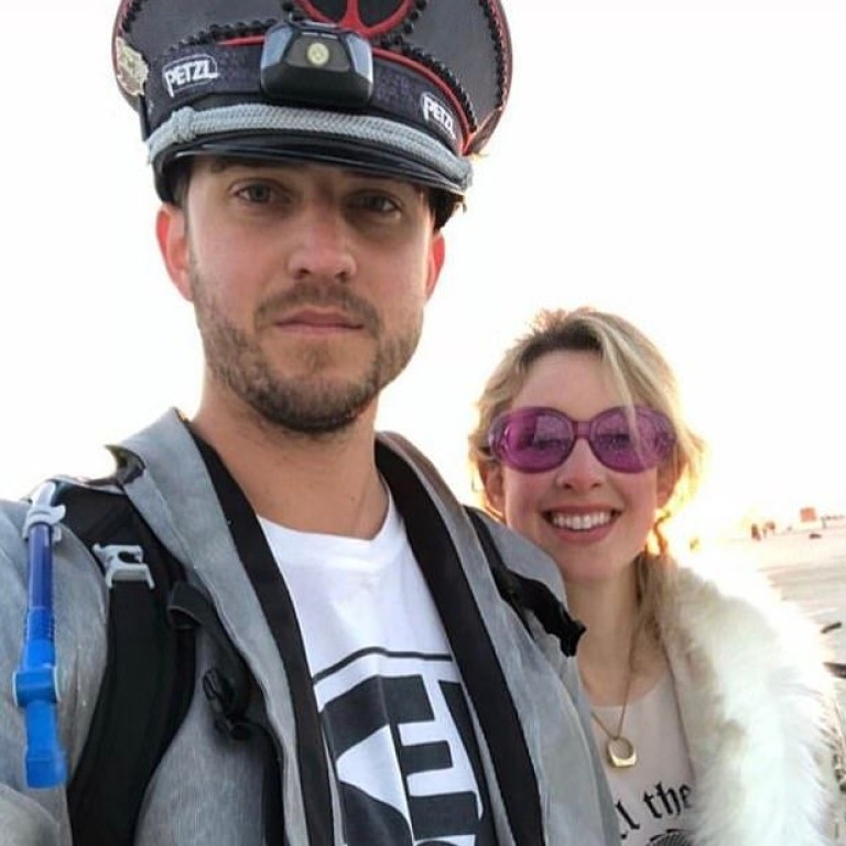 Elizabeth Holmes and Billy Evans met at the Burning Man music festival in 2018. Photo: @wbevans/Instagram