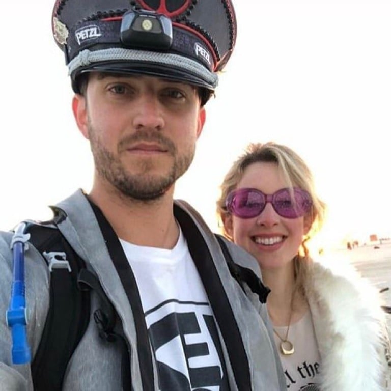 Elizabeth Holmes and Billy Evans met at the Burning Man music festival in 2018. Photo: @wbevans/Instagram