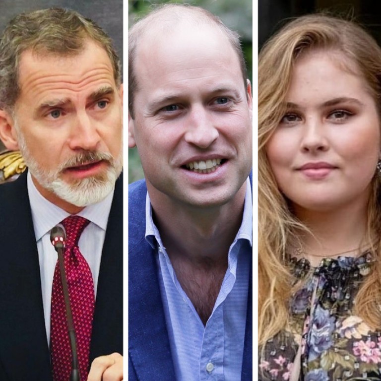 From Prince William to Princess Catharina-Amalia, these royals faced Covid-19 scandals in 2021. Photos: AP;  @MarieLoftus6/Twitter; @kingfelipevi_, @princess.catharinaamalia, @koninklijkhuis, @itsislaphillips/Instagram