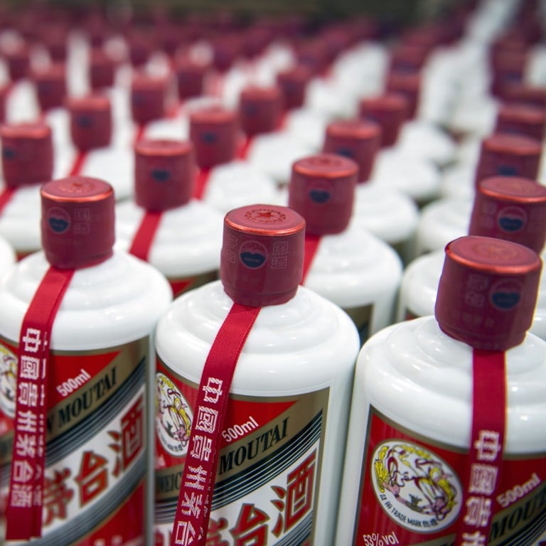Bottles of Kweichow Moutai, at the factory in Moutai, Guizhou province where much of China’s national drink, baijiu, is distilled for markets at home – and increasingly – abroad. Photo: Zigor Aldama