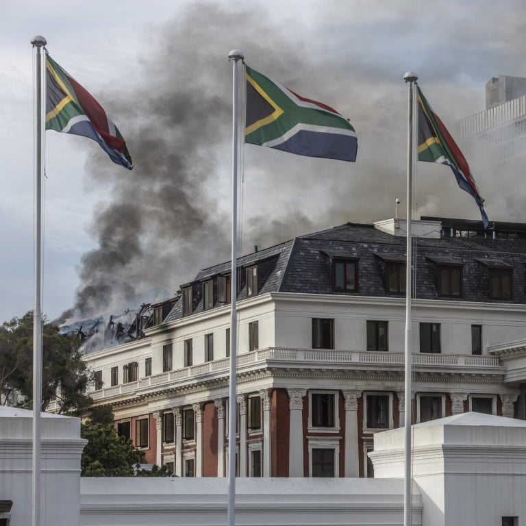 New blaze at South Africa's parliament brought under control | South China Morning Post