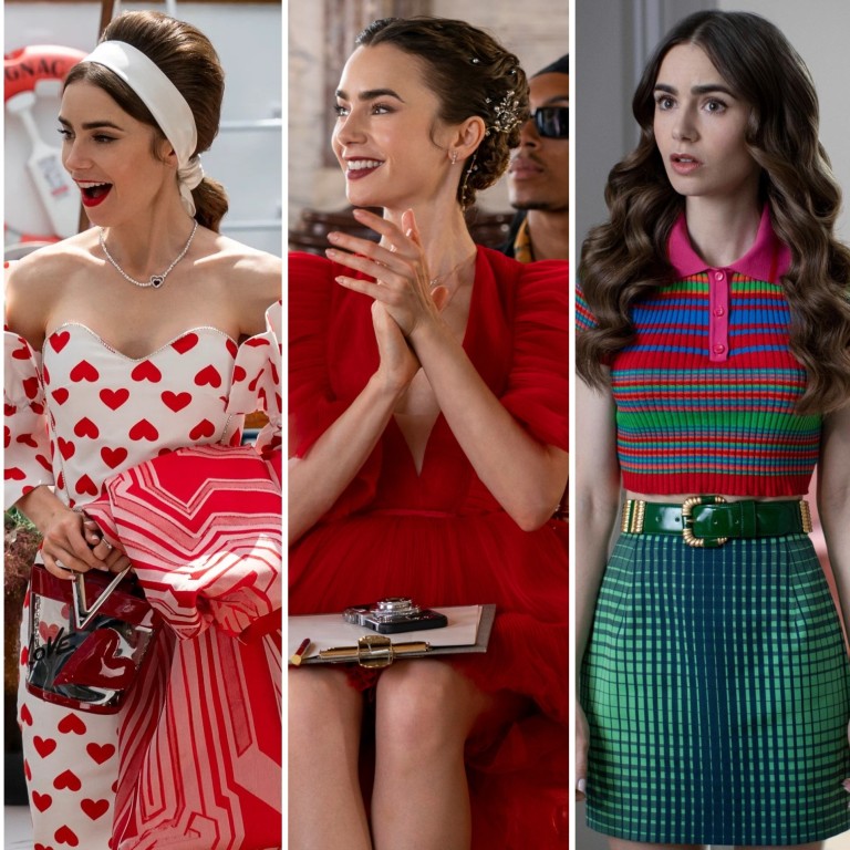 12 of Lily Collins' most stylish outfits on Emily in Paris season 2,  ranked: from her adorable pink bow-adorned Rotate mini dress to her  lavender Valentino tulle dress and Courrèges jacket