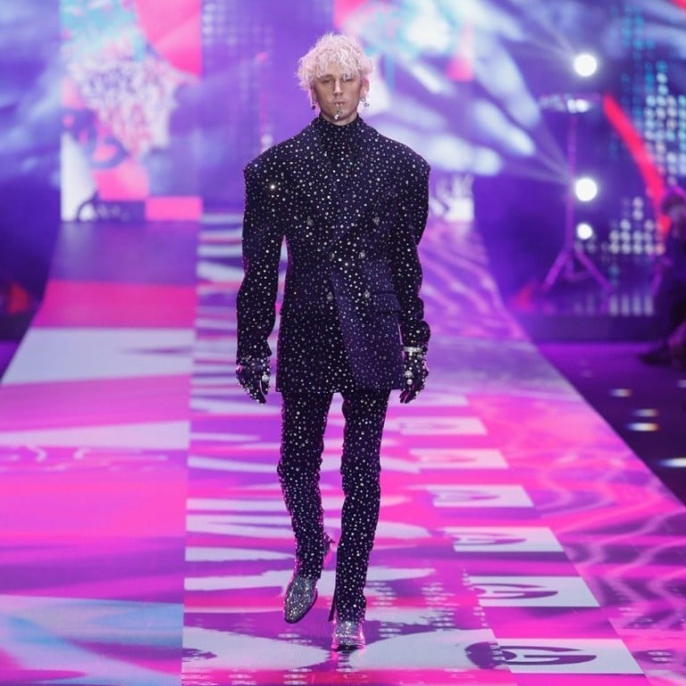 Machine Gun Kelly walked for Dolce & Gabbana’s autumn/winter 2022-23 menswear show at Milan Fashion Week, on January 15. Photo: Dolce & Gabbana