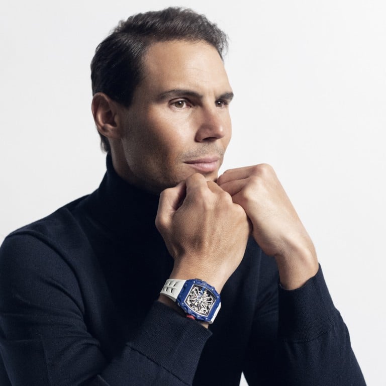 Tennis star Rafael Nadal wearing Richard Mille’s RM 35-03 Automatic Rafael Nadal watch. Photo: Mathieu Cesar