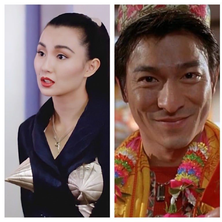 From left, Maggie Cheung, Andy Lau and Lydia Shum – stars of some of Hong Kong’s most iconic Lunar New Year films. Photos: Instagram (@hongkong8090s, @asfilmsgoby, @hkfilmsss)