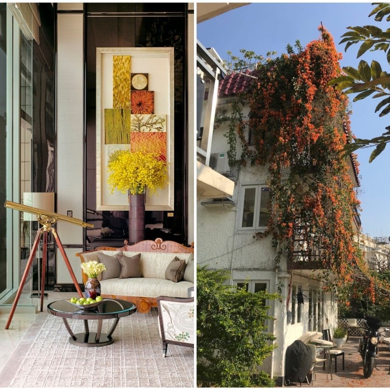 5 ideas for standout staycations in Hong Kong including, from left, The Peninsula’s best suite, a Lantau Island hideaway and a dinosaur-themed family room. Photos: Handouts