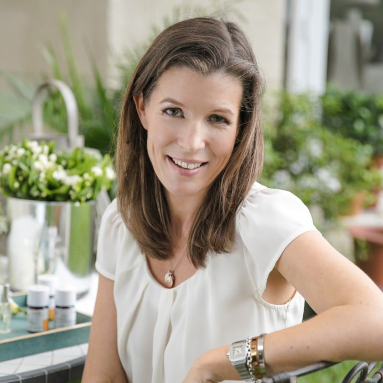 Kate Crofton-Atkins’ fragrance business Cochine is now based in Hong Kong, an she juggles work and family time, her trusty Cartier Santos always on her wrist. Photo: Cochine
