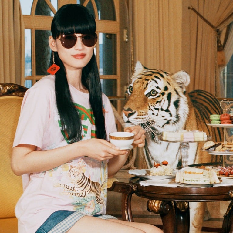Teatime with tigers: one of the images from Gucci’s Lunar New Year 2022 collection. Photo: Gucci