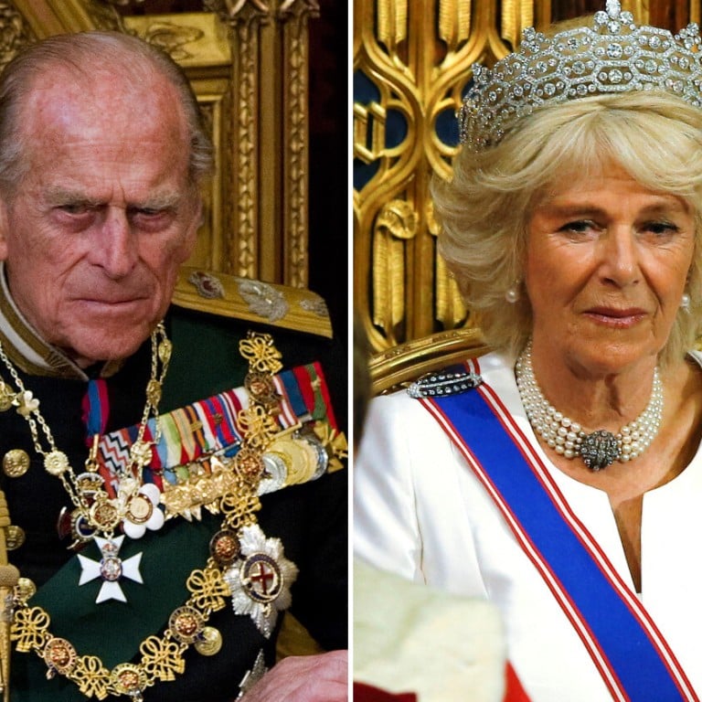 Prince Philip and Camilla, Duchess of Cornwall, in the House of Lords. Photos: EPA-EFE, Reuters