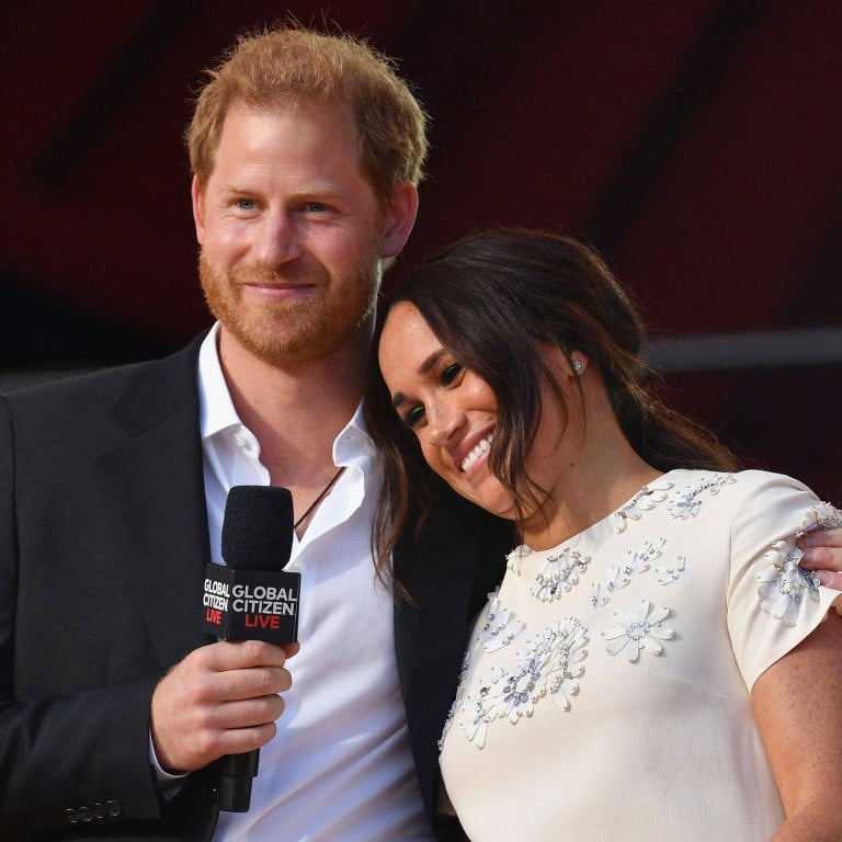 Britain’s Prince Harry and Meghan Markle, seen during the 2021 Global Citizen Live festival in New York, have shown their love for each other in public ways, as have a number of Britain’s royals. Photo: AFP