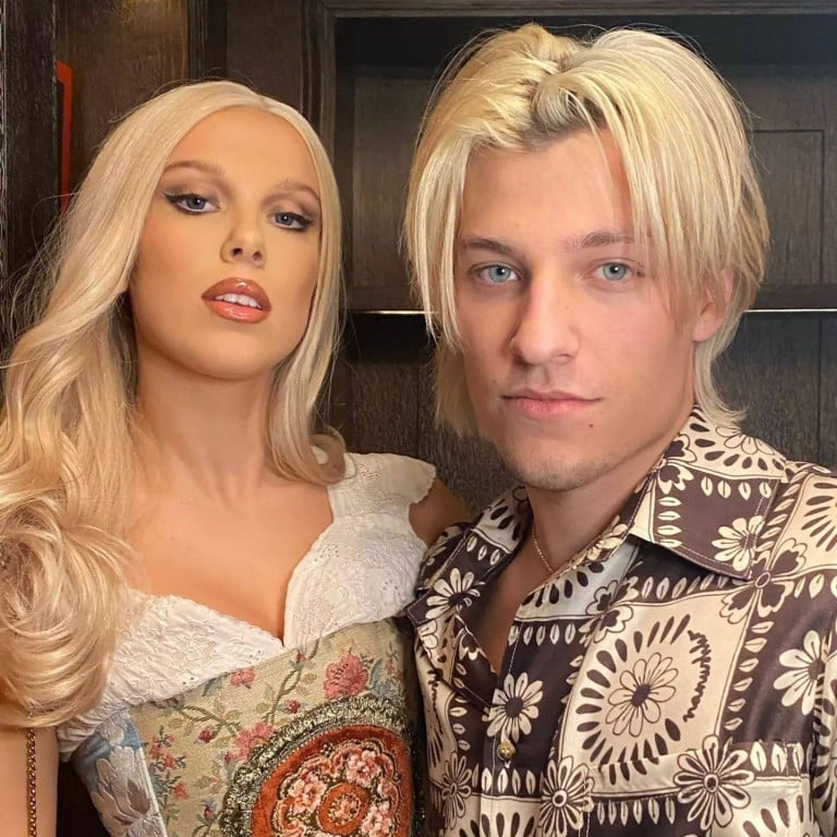 Millie Bobby Brown and Jake Bongiovi dressed up as Barbie and Ken. Photo: @milliebobbybrown/Instagram