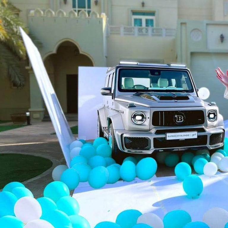 Is this the most fun unboxing video of all time? Alex Hirschi, aka Supercar Blondie, created a video featuring her new Mercedes-Benz Tiffany Edition Brabus G-Class. Photo: @Supercar Blondie/Youtube