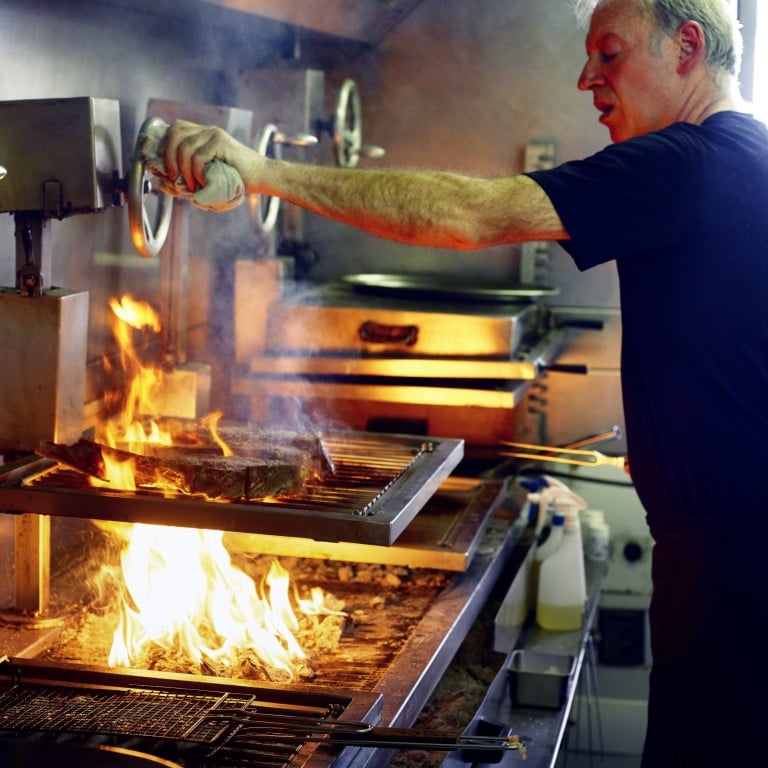 The grill in action at Asador Etxebarri. Photo: Mariano Herrera