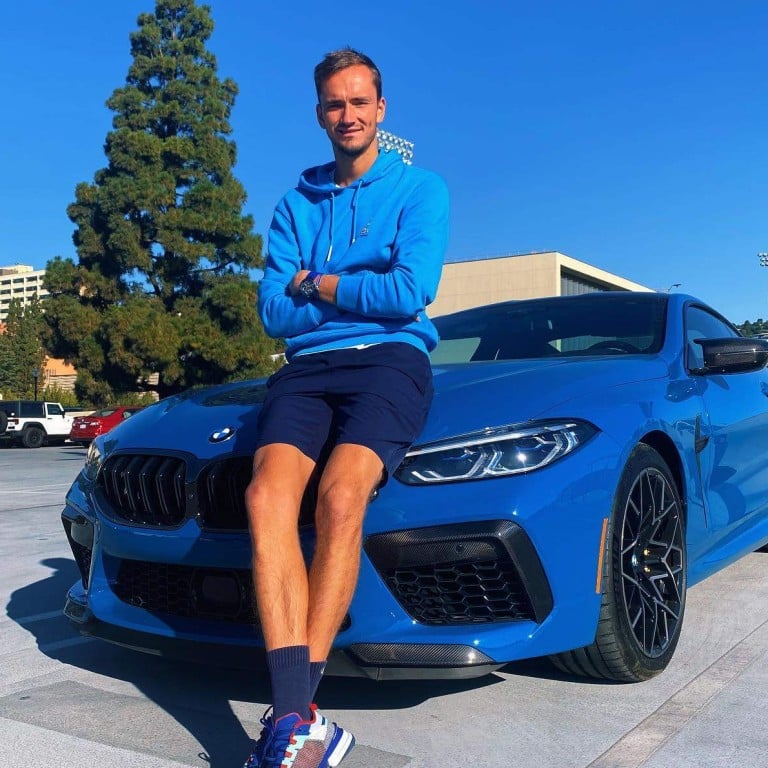 Daniil Medvedev and one of his BMWs, but how much has the Russian tennis star earned? Photo: @medwed33/Instagram