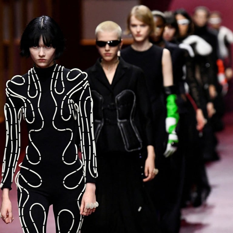 Models on the catwalk at the Dior show during Paris Fashion Week. Photo: Reuters