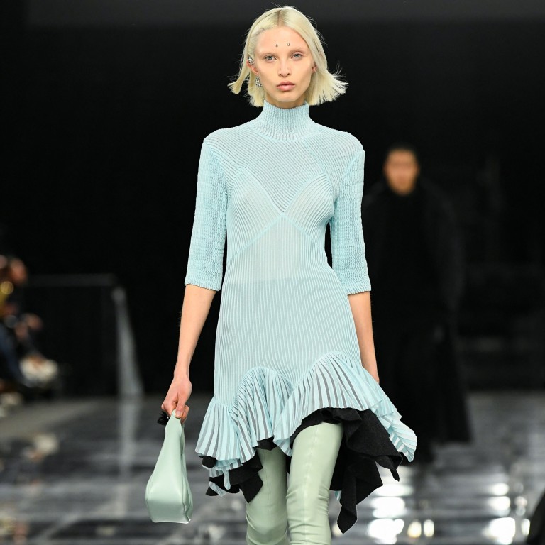 A model presents a creation by designer Matthew M. Williams as part of his autumn/winter 2022/2023 women’s ready-to-wear collection show for fashion house Givenchy during Paris Fashion Week in Paris, France, on March 6. Photo: Reuters