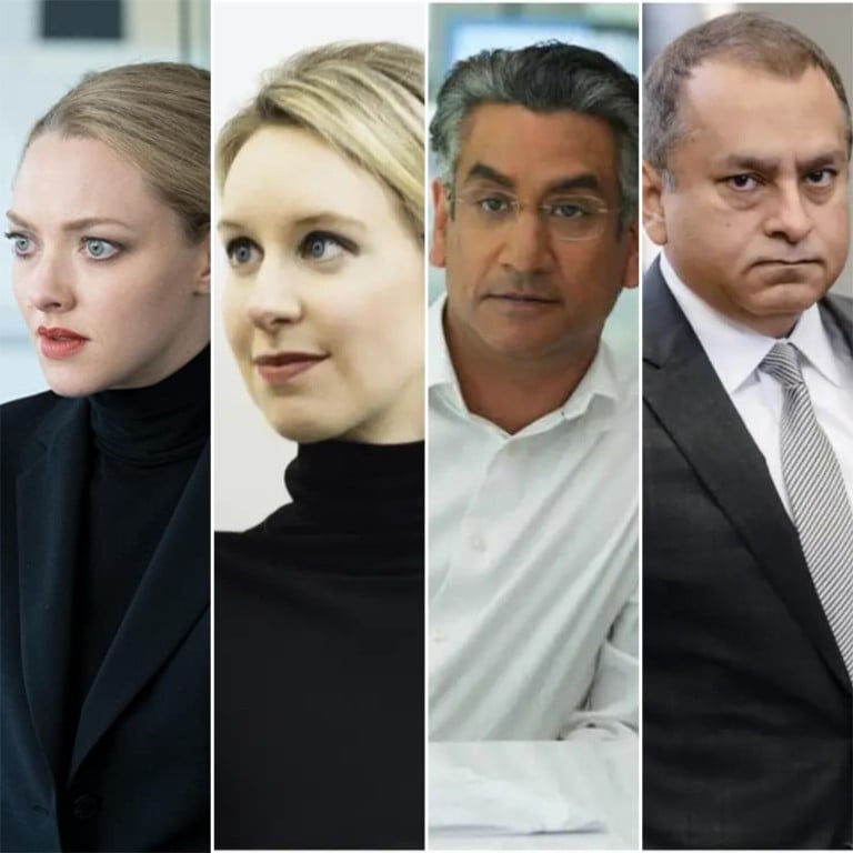 The real life drama of Theranos is being played out in a brand new Hulu / Disney+ series – so who is playing who? Photos: Hulu; Sundance Institute; Hulu; Bloomberg via Getty Images