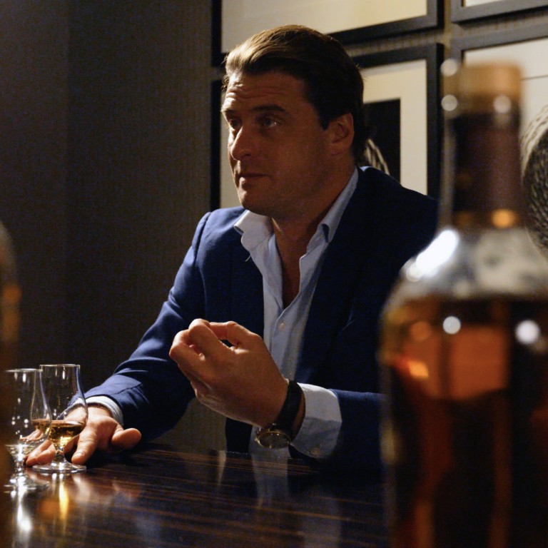 Charles Beamish of Beamish International waxing lyrical about rare whiskies. Photo: Handout
