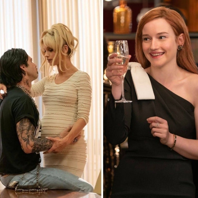 Pam and Tommy, Inventing Anna and The Dropout have all been inspired by popular magazine articles and podcasts. Photo: @pamandtommyonhulu/Instagram, Netflix, AP