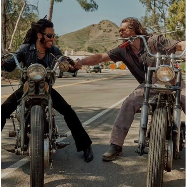 Inside Lenny Kravitz and Jason Momoa’s unlikely friendship. Photos: Photos: @prideofgypsies, @lennykravitz/Instagram