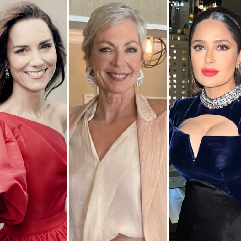 Even famous celebrities have their awkward moments. Photos: AP; @allisonbjanney, @eminem, @salmahayek/Instagram