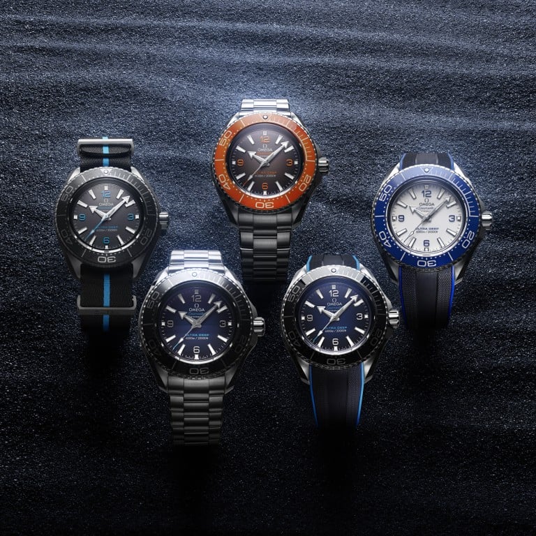 For 2022, Omega has announced new models in its Constellation, Speedmaster and Seamaster collections – including these Omega Seamaster Planet Ocean Ultra Deep watches. Photos: Omega