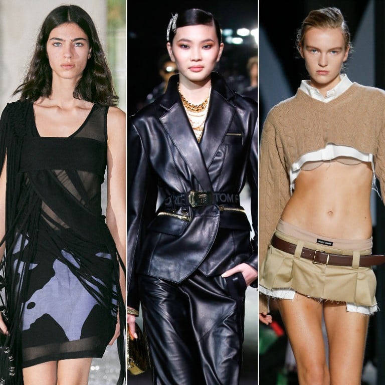Discover some of the top trends in women’s spring/summer 2022 runway collections. Photos: Burberry, Tom Ford, Miu Miu, Hermès, Givenchy