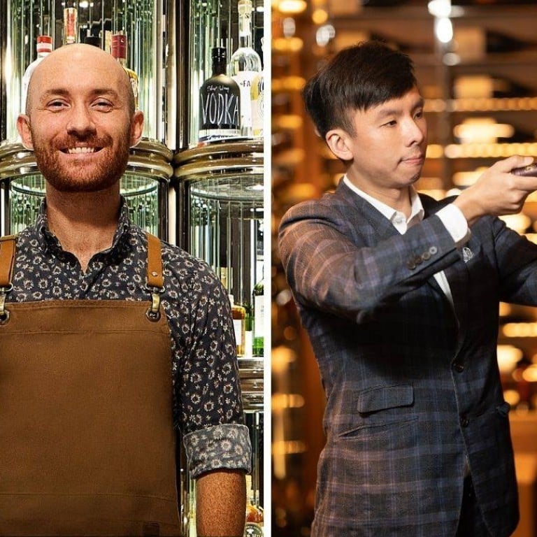 Lorenzo Antinori, beverage manager at Argo in the Four Seasons Hong Kong, and Jim Leung, assistant head sommelier at Amber in the Landmark Mandarin Oriental, are the inaugural winners of 100 Top Tables’ two new drink awards for 2022. Photos: Handout