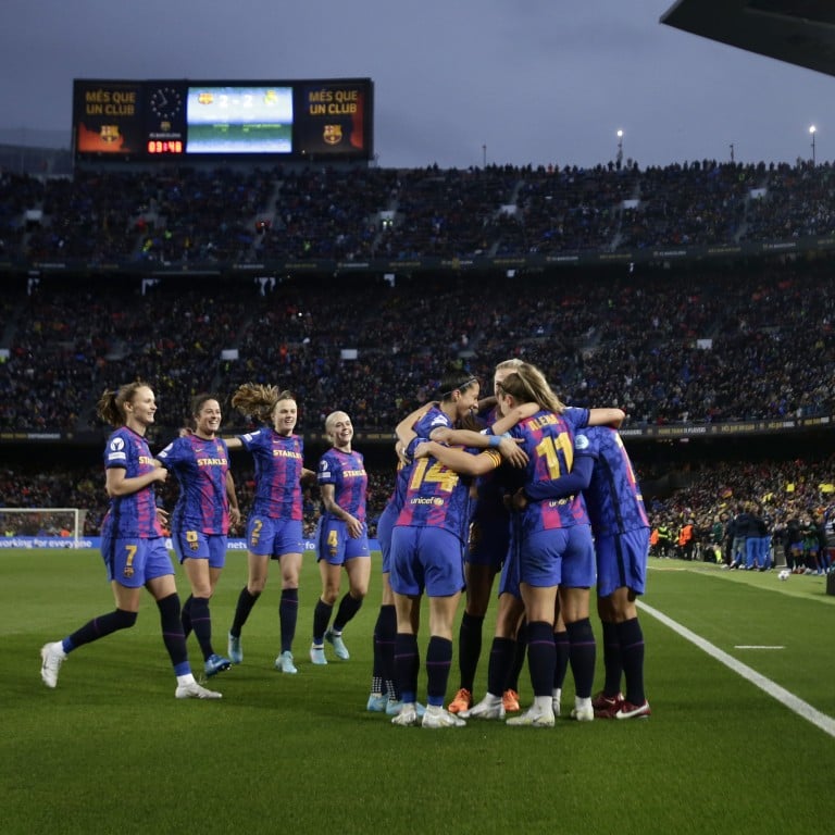 World Record 91 553 See Barcelona S Women Make Champions League Semi Finals Psg Down Bayern South China Morning Post World Record 91 553 See Barcelona S Women Make Champions League Semi Finals Psg Down Bayern South China Morning Post