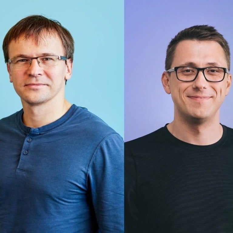 Dmytro Lider, Max Lytvyn and Alex Shevchenko of Grammarly. Photo: Yaroslav Azhnyuk/Facebook