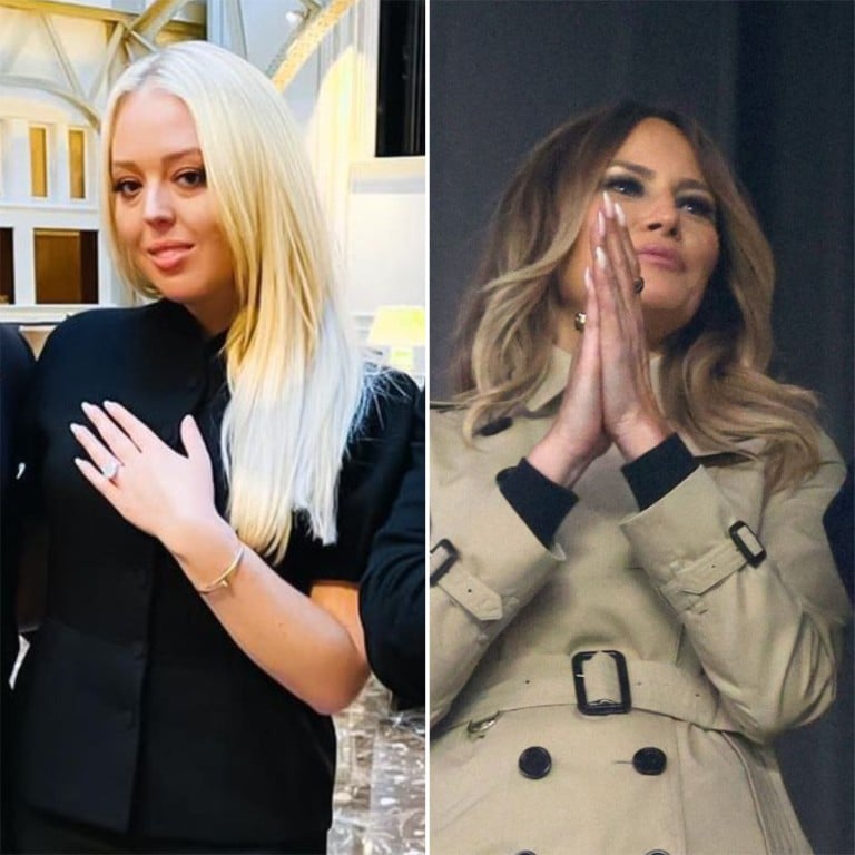 Do Tiffany and Melania Trump have the most dazzling engagement rings in the Trump family? Photos: @samerhalimehny/Instagram, Getty Images/AFP