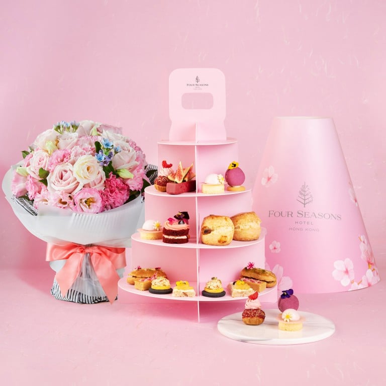 Don’t pink or you’ll miss it – a Mother’s Day gift set that’s great for sharing. Photo: Four Seasons Hong Kong