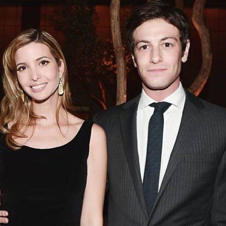 Ivanka Trump and her husband Jared Kushner, with his billionaire brother Joshua Kushner. Photo: @ivankatrump_fan_page/Instagram
