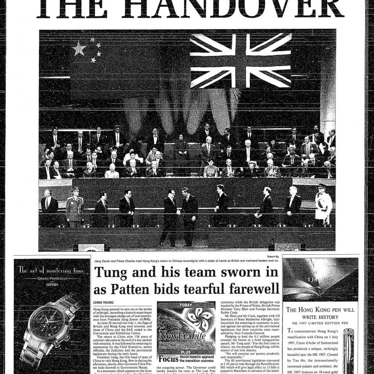 July 1, 1997: 'The Handover' - Hong Kong's return to China after