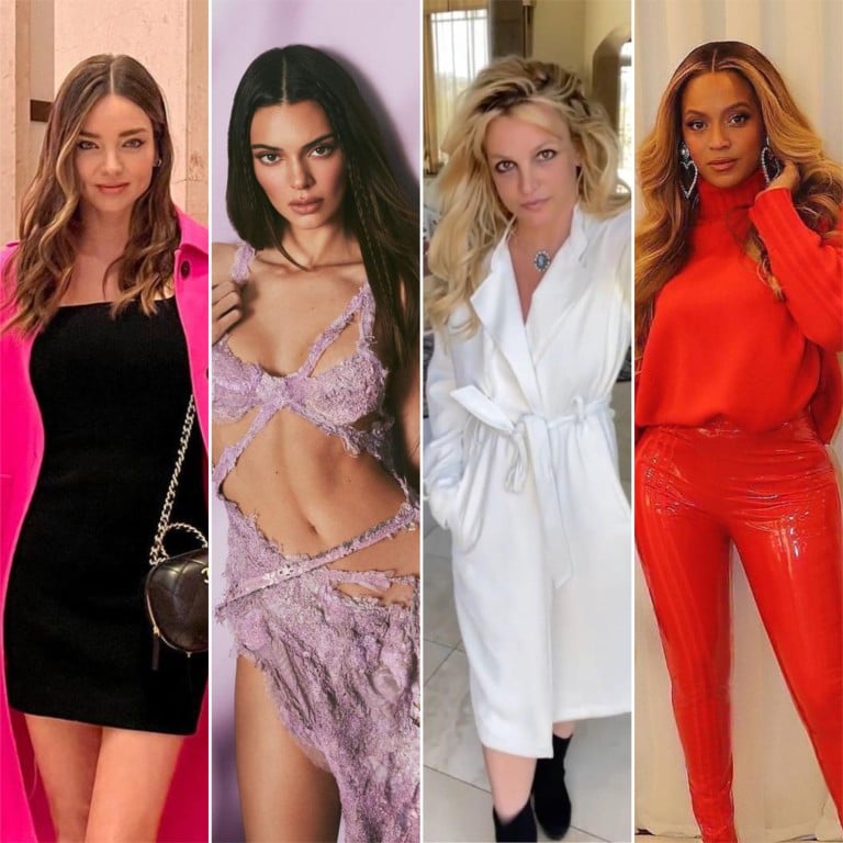 Miranda Kerr, Kendall Jenner, Britney Spears and Beyoncé have all been spotted in shots that have been too obviously edited. Photos: @mirandakerr, @kendalljenner, @britneyspears, @beyonce/Instagram
