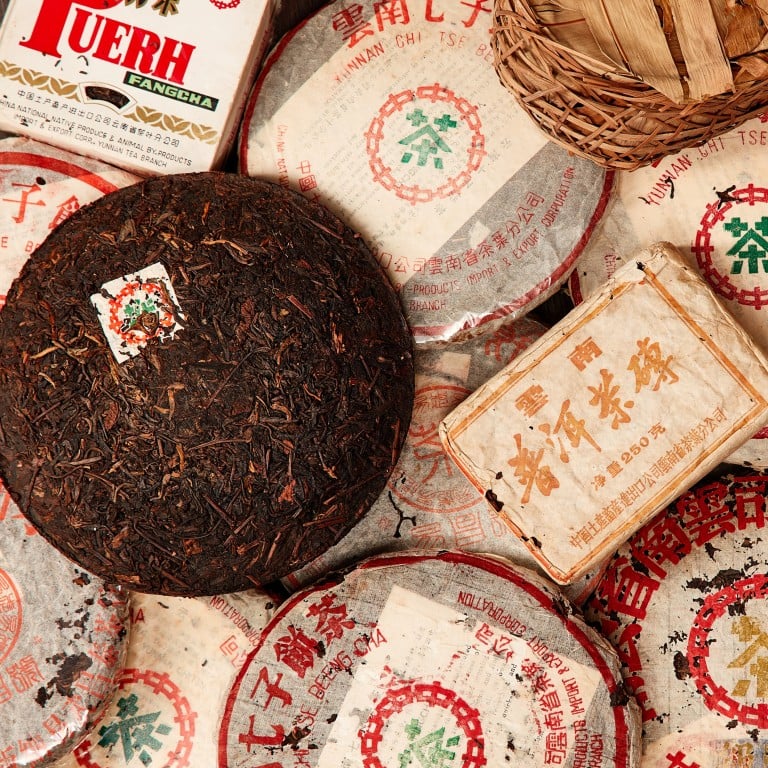 Rare vintage and premium Puer tea from Sotheby’s Hong Kong’s first tea auction. Photo: Sotheby’s