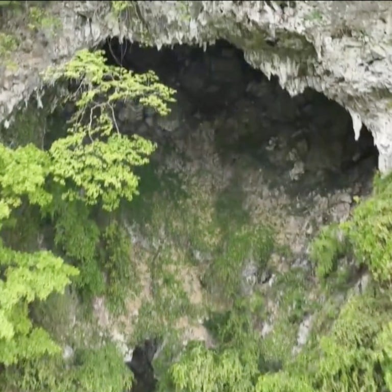 Sinkholes are common phenomenons in China’s karst landscapes. Photo: CGTN