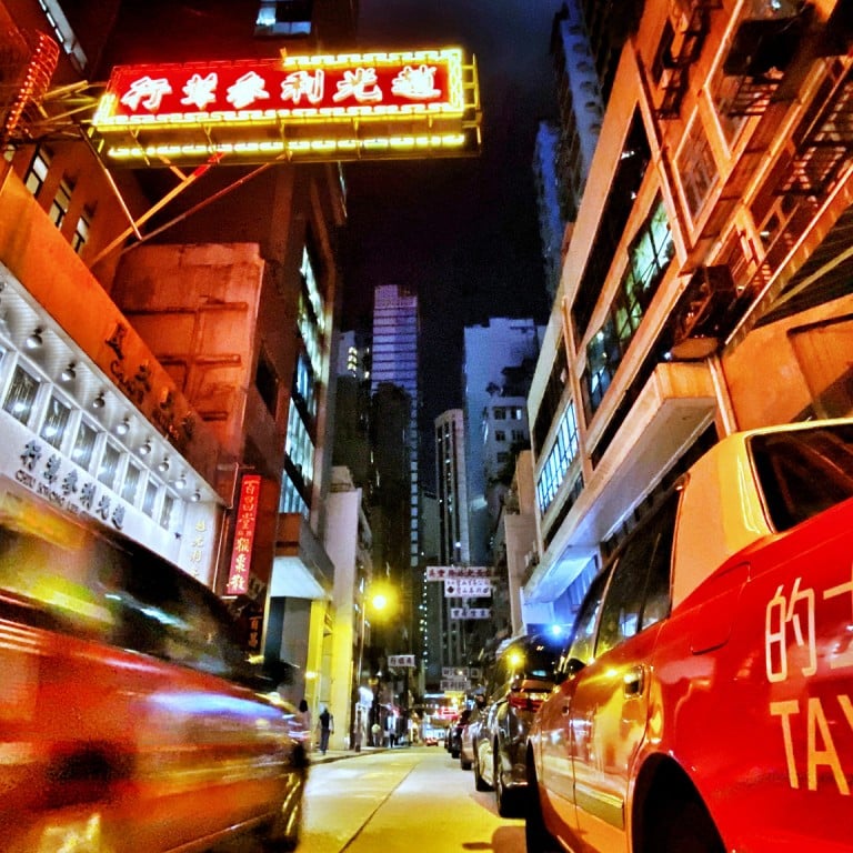 Ali Ghorbani’s digital “Hong Kong Red” series chronicles the city’s taxis. Photo: Ali G Studios